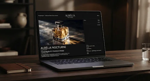 Trình bày nước hoa xa xỉ phong cách editorial