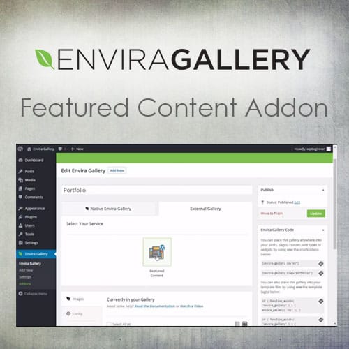 Envira Gallery – Featured Content Addon