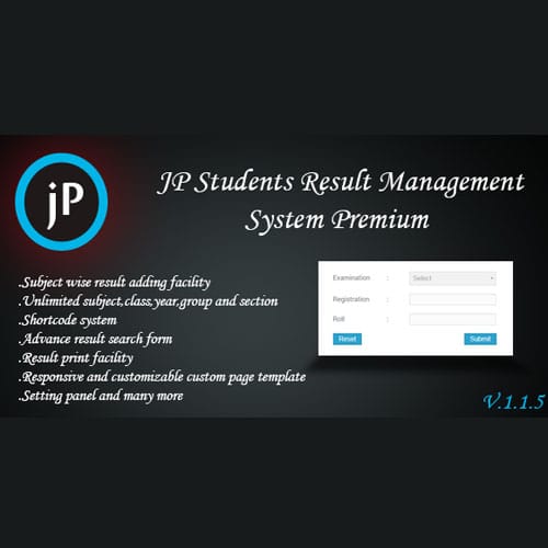 JPStudents.jpg JP Students Result Management System Premium