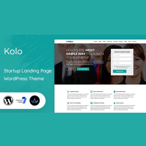 Kolo.jpg Kolo – Startup Landing Page WordPress Theme
