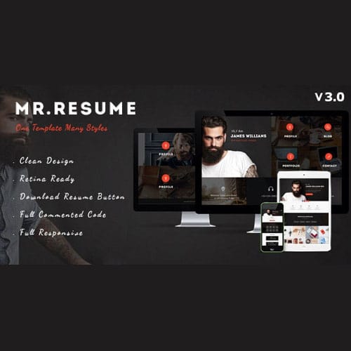 Morgan.jpg Morgan – Resume, vCard, Personal, Profile and Portfolio WP Theme