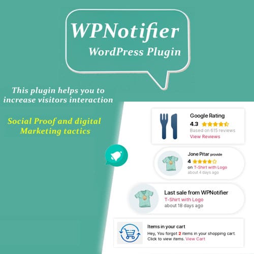 WPNotifier.jpg WPNotifier – Notification WordPress Marketing Plugin For Visitors Attention and Social Proof