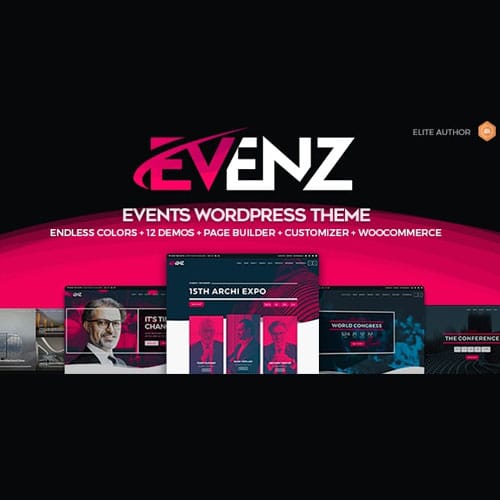 evenz.jpg Evenz – Conference and Event WordPress Theme