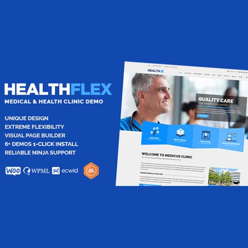 healthflex.jpg HEALTHFLEX – Doctor Medical Clinic & Health WordPress Theme