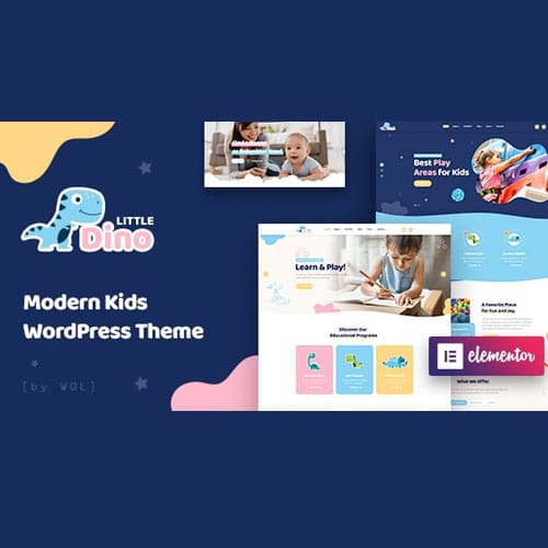 littledino.jpg Littledino – Modern Kids WordPress Theme