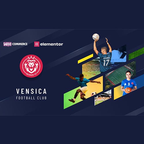 Vensica.jpg Vensica – Football Club Manager Elementor Theme
