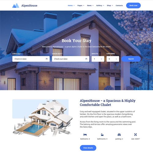 AlpenHouse.jpg AlpenHouse – the Professional WordPress Apartment Booking Theme