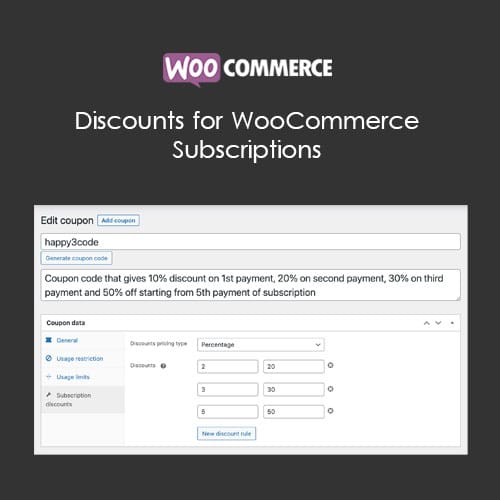 Discounts for WooCommerce Subscriptions