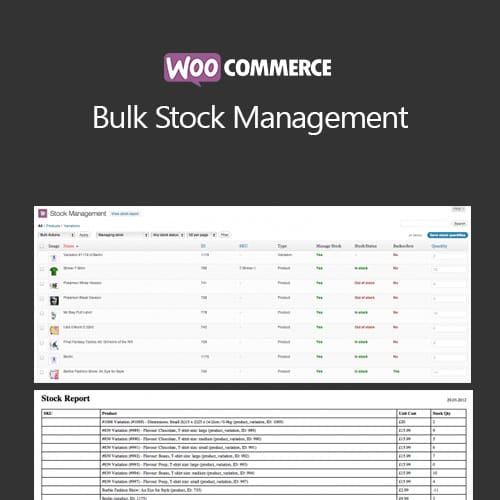 WooCommerce Bulk Stock Management