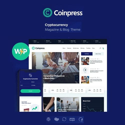 coinpress.jpg Coinpress | ICO Cryptocurrency Magazine & Blog WordPress Theme