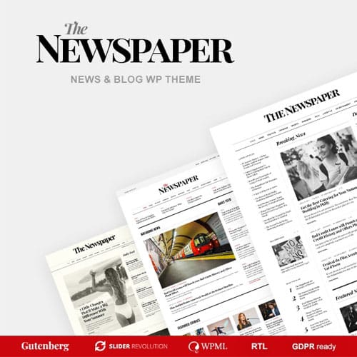 the-newspaper.jpg The Newspaper – Magazine Editorial WordPress Theme