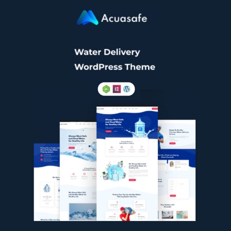 Acuasafe - Drinking Water Delivery WordPress Theme